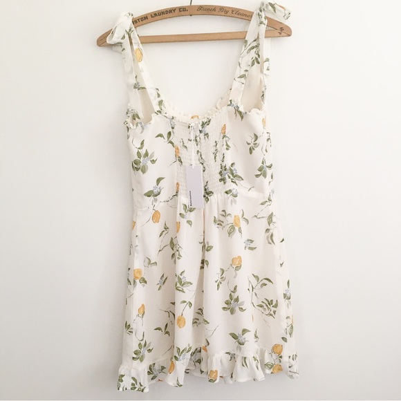 NWT Reformation Christine Dress Citron - Picture 7 of 14